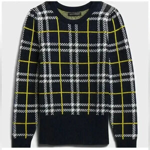 ❤️2/$60❤️[SP]Banana Republic  Wool Blend Plaid Crew Neck Sweater